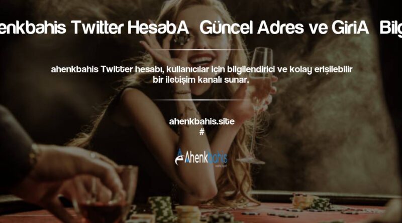 Ahenkbahis Twitter Hesabı Güncel Adres ve Giriş Bilgileri
